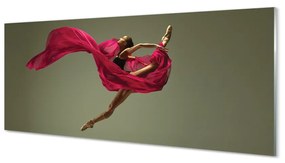 Obraz plexi Žena ružové motúz materiál 120x60 cm