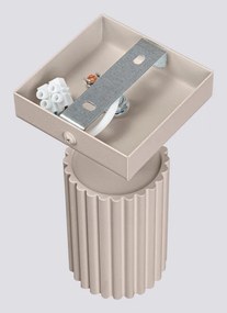 Taupe kovové bodové svietidlo 8x16 cm Gleam – Sollux