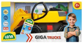 Lena Bager žltočierny Giga Trucks plast 80cm v krabici 70x35x29cm 02141