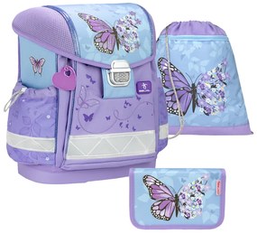 Školský set BELMIL Purple Blue Butterfly