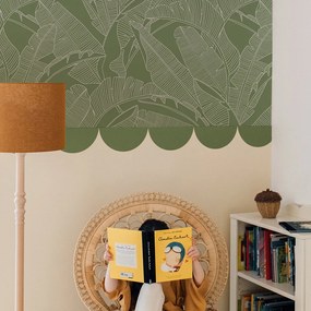 DEKORNIK Classic Big Palm Leaves Green - Tapeta