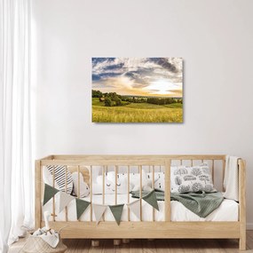 Sklenený obraz krajiny (70x50 cm)