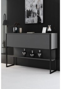 Konzolový stolík Luna 4 (čierna + antracit) . Akcia -19%. Vlastná spoľahlivá doprava až k Vám domov. 1102305