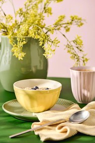 IB Laursen Žltá keramická miska na müsli MYNTE LEMONADE