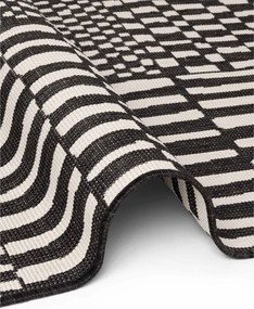 Čierny/krémovobiely vnútorný a vonkajší koberec 160x230 cm Haringey Barkham – Ted Baker