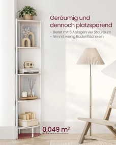 Rohová polica VASAGLE LLS588K66