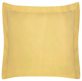 Žltá jednofarebná bavlnená obliečka na vankúš NOVA COLOR