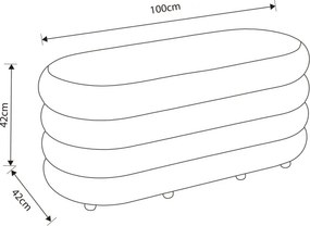 Taburetka PUFFO MIST biela