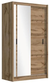 Šatní skriňa so zrkadlom SABRINA 150x215 cm dub woltan