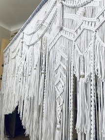 Makramová záclona so šnúrkou 320 cm x 240 cm
