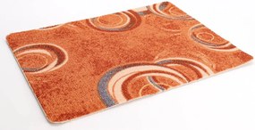 ITC, AKCIA: 60x340 cm Koberec metráž Drops 64, šíře, oranžová, filc, chodba / predsieň