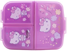 Multibox na desiatu Hello Kitty s 3 priehradkami