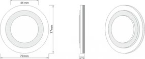 LDST LI-01-B-BZ8 - LED schodiskové svietidlo LILI 8xLED/1,2W/230V biela 6500K