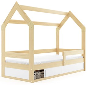 Domčeková posteľ DOMČEK 160x80 Borovica - Biela
