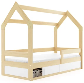 Domčeková posteľ DOMČEK 160x80 Borovica - Biela