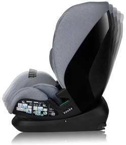 Lionelo - Otočná autosedačka so základňou LAVENDER i-Size 76-150 cm Grey Stone