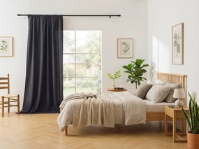 Záves OXFORD LIGHT 140x250 cm, tmavosivý Zavesenie: Riasiaca páska