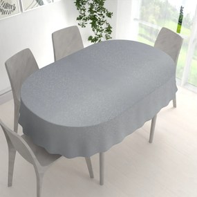 Biante Teflónový oválny obrus TF-086 Ornamenty na sivom 60x100 cm