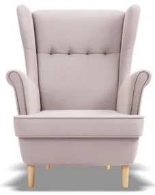 Kreslo VELO svetloružové