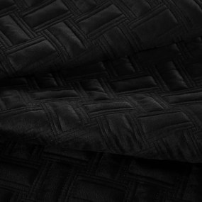 Dekorstudio Luxusný zamatový prehoz na posteľ NHR - 01 v čiernej farbe Rozmer prehozu (šírka x dĺžka): 220x240cm
