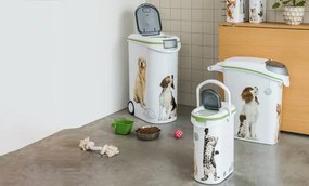 CURVER Zásobník a kontajner na krmivo pre psov, tesniaci s kolieskom, XXL (54l, 20kg krmiva)