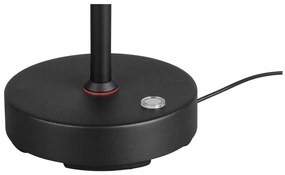 Čierna LED stolová lampa (výška 45 cm) Moreno – Trio