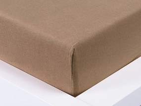 XPOSE® Jersey plachta - hnedá 180x200 cm