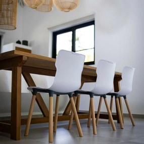 Stolička Duo wood Carrara 50,3 x 46,3 x 80,9 cm
