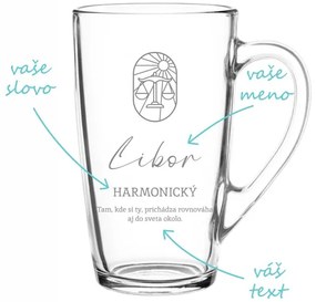 Pieskovaný hrnček znamenia Váh