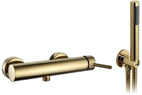 Rea Lungo, sprchová batéria s bodovou ručnou súpravou, zlatá lesklá, REA-B6636