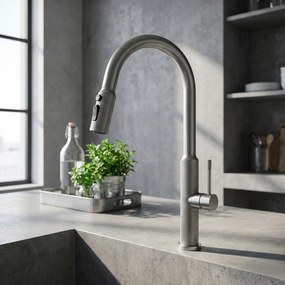 Rea Master, vysoká drezová batéria, brúsená oceľ, REA-B7205