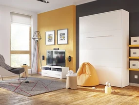 Sklápacia posteľ Concord Pro I, Farby: biela, Rozmer postele: 90x200