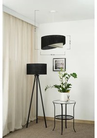 Brilagi - LED Luster na lanku LYRA 1xE27/15W/230V čierna/krémová