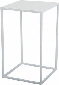 STOJAN NA KVETINÁČ SIMPLE 40X24X24 CM BIELA