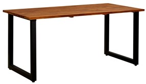 Záhradný stôl s nohami v tvare U 160x80x75 cm akáciový masív 46669