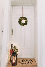 Bella Rose Vianočná rohožka Šťastné a veselé