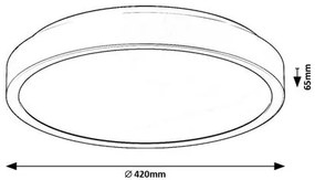 Rabalux SAMIRA LED stropné svietidlo 71254