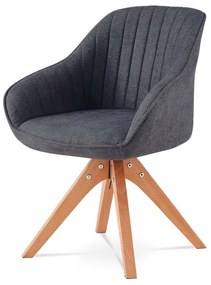 Jedálenská otočná stolička sivá