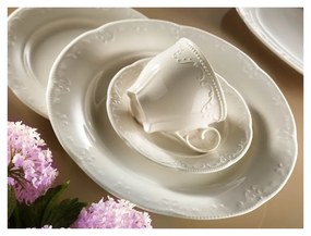 Sada 6 porcelánových hrnčekov s tanierikom Kutahya Elegance, 150 ml