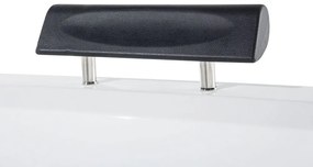 Vírivá vaňa s LED osvetlením 172 x 83 cm biela MONTEGO Beliani