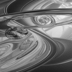 Obraz modernej sivej abstrakcie (120x50 cm)