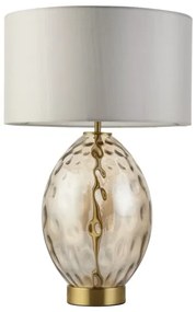 Endon 101150 - Stmievateľná stolová lampa ERIN 1xE27/10W/230V biela/dymovo-béžová