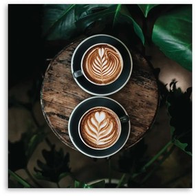 Gario Obraz na plátne Káva latte Rozmery: 30 x 30 cm