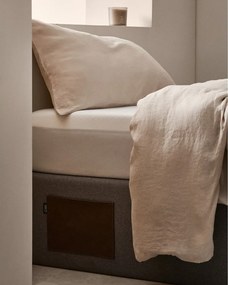 Čierna čalúnená jednolôžková posteľ s úložným priestorom 90x190 cm Matters – Kave Home