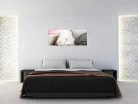 Obraz - Mramorový atrament (120x50 cm)