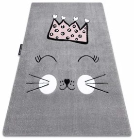 Koberec PETIT CAT MAČKA KORUNA sivý
