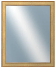 DANTIK - Zrkadlo v rámu, rozmer s rámom 80x100 cm z lišty TOOTH zlatá (2778)