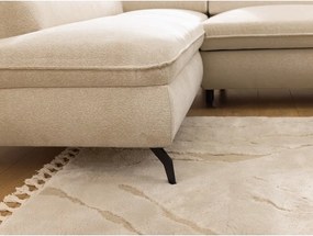 Béžová ženilková rohová pohovka (ľavý roh/do L) Marbeya – Ropez