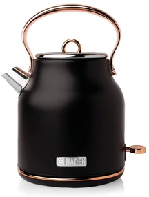Čierna rýchlovarná kanvica 1,7 l Heritage - Haden