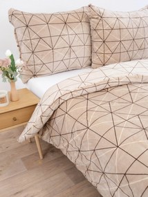 Predĺžené obliečky mikroplyš Exclusive – Sebastian béžový